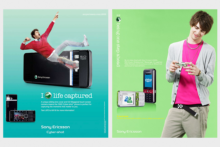 Jon Day Photography. Sony Ericsson ads.